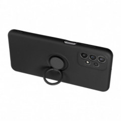 Kryt Silicone ring na Samsung Galaxy S25 Plus Čierny