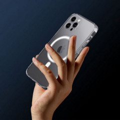 Kryt Clear Mag Cover na Apple iPhone 16e MagSAFE  Transparentný