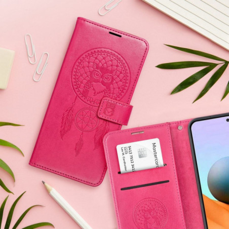 Peňaženkové puzdro MEZZO Book na XIAOMI Redmi Note 14 Pro 5G Purpurový