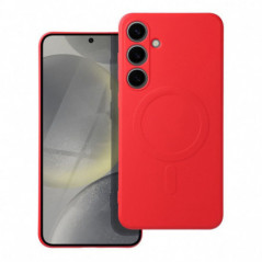 Kryt Silicone Mag Cover na Samsung Galaxy A36 MagSAFE Červený