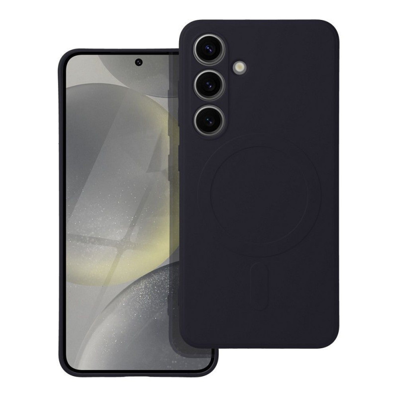 Kryt Silicone Mag Cover na Samsung Galaxy A36 MagSAFE  Čierny