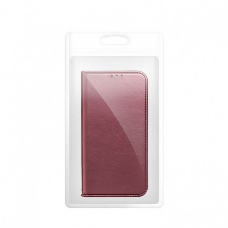 Peňaženkové puzdro Smart Magneto book na XIAOMI Redmi Note 14 Pro Plus 5G Bordový