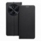 Peňaženkové puzdro LUNA Book Carbon na XIAOMI Redmi 14C Uhlíkové vlákno, Elegant  Čierny