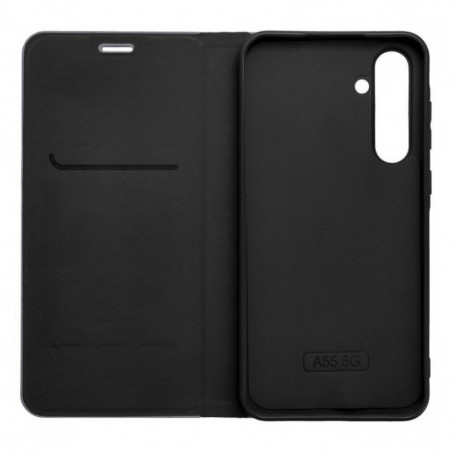 Peňaženkové puzdro LUNA Book Carbon na XIAOMI Redmi Note 14 5G Uhlíkové vlákno, Elegant  Čierny