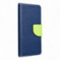 Peňaženkový obal Fancy Book na Samsung Galaxy A26 Námornícka modrá / Limetkovo zelený