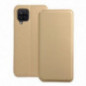 Peňaženkové puzdro Dual Pocket book na Samsung Galaxy A12 Zlatý