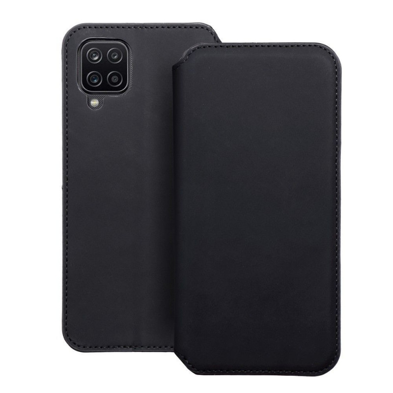 Peňaženkové puzdro Dual Pocket book na Samsung Galaxy A12 Čierny