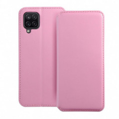 Peňaženkové puzdro Dual Pocket book na Samsung Galaxy A12 Svetlo ružový