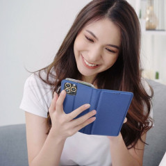 Peňaženkové puzdro Smart Case Book na Samsung Galaxy A12 Tmavší modrý