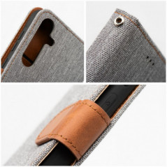 Peňaženkové puzdro JEANS na Samsung Galaxy A12 Elegant  Šedý