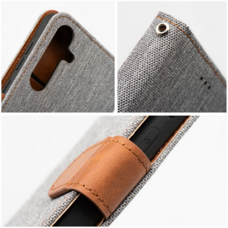 Peňaženkové puzdro JEANS na Samsung Galaxy A55 Elegant Šedý
