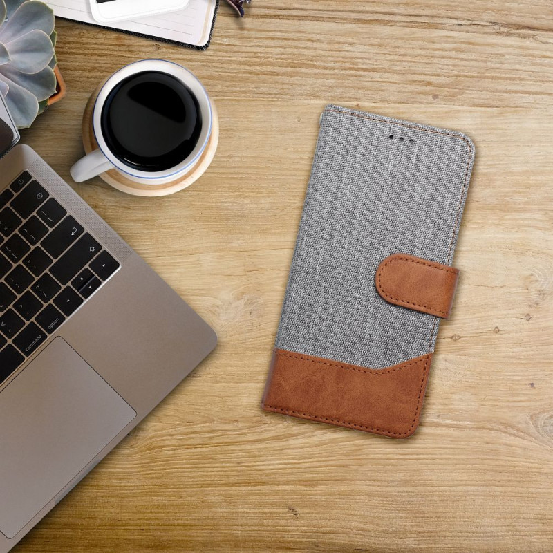 Peňaženkové puzdro JEANS na Samsung Galaxy A41 Elegant Šedý Peňaženkové puzdro JEANS na Samsung Galaxy A41 Elegant Šedý