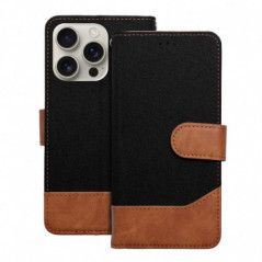 Peňaženkové puzdro JEANS na Apple iPhone 11 Elegant  Čierny