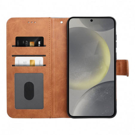 Peňaženkové puzdro JEANS na Samsung Galaxy S25 Ultra Elegant Šedý