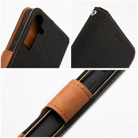 Peňaženkové puzdro JEANS na Samsung Galaxy A56 Elegant Čierny