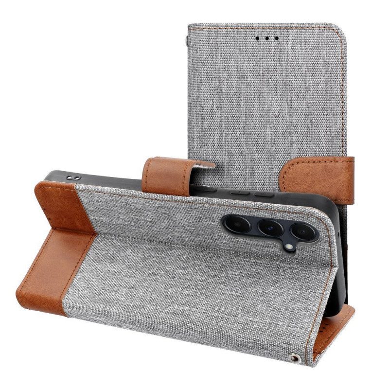 Peňaženkové puzdro JEANS na XIAOMI Redmi Note 14 4G Elegant Šedý Peňaženkové puzdro JEANS na XIAOMI Redmi Note 14 4G Elegant Šedý