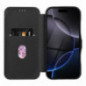 Peňaženkové puzdro FOLIO Side Magnet na Apple iPhone 16 Pro Max Elegant, Karbónový vzor Čierny Peňaženkové puzdro FOLIO Side Magnet na Apple iPhone 16 Pro Max Elegant, Karbónový vzor Čierny
