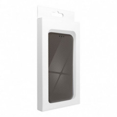 Peňaženkové puzdro FOLIO Side Magnet na Samsung Galaxy S25 Elegant, Karbónový vzor  Hnedý