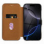 Peňaženkové puzdro FOLIO Side Magnet na Apple iPhone 16 Plus Elegant, Karbónový vzor Hnedý Peňaženkové puzdro FOLIO Side Magnet na Apple iPhone 16 Plus Elegant, Karbónový vzor Hnedý