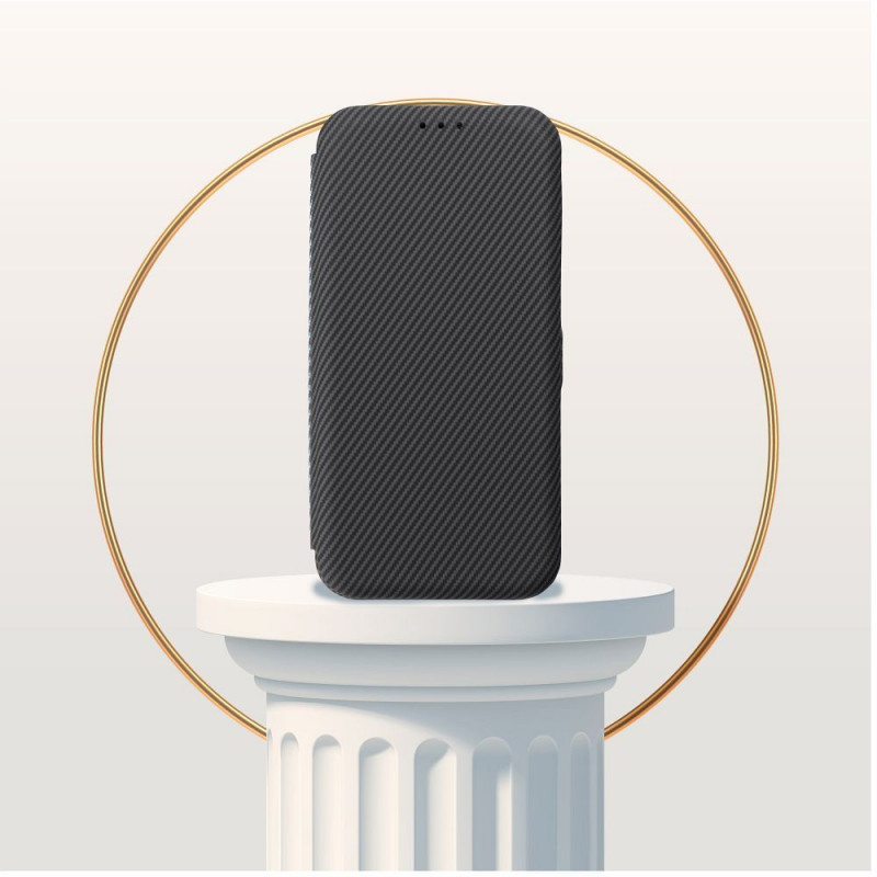 Peňaženkové puzdro FOLIO Side Magnet na XIAOMI Redmi A3 Elegant, Karbónový vzor Šedý Peňaženkové puzdro FOLIO Side Magnet na XIAOMI Redmi A3 Elegant, Karbónový vzor Šedý
