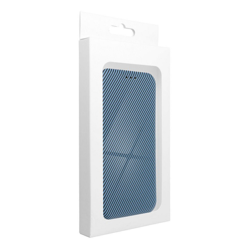 Peňaženkové puzdro FOLIO Side Magnet na Samsung Galaxy A35 Elegant, Karbónový vzor Modrý Peňaženkové puzdro FOLIO Side Magnet na Samsung Galaxy A35 Elegant, Karbónový vzor Modrý