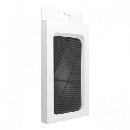 Peňaženkové puzdro FOLIO Side Magnet na Samsung Galaxy A26 Elegant, Karbónový vzor Čierny