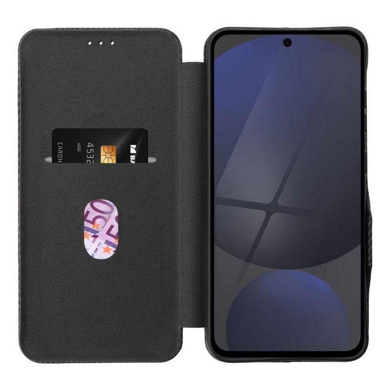 Peňaženkové puzdro FOLIO Side Magnet na XIAOMI Redmi A3 Elegant, Karbónový vzor Čierny Peňaženkové puzdro FOLIO Side Magnet na XIAOMI Redmi A3 Elegant, Karbónový vzor Čierny