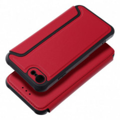 Peňaženkové puzdro Razor Book na Apple iPhone SE 2020 Uhlíkové vlákno, Karbónový vzor