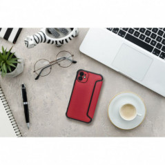 Peňaženkové puzdro Razor Book na Apple iPhone 11 Uhlíkové vlákno, Karbónový vzor