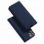 Kryt Dux Ducis Leather na Apple iPhone 13 Pro Modrý