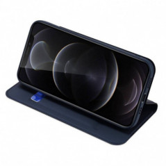 Kryt Dux Ducis Leather na Apple iPhone 13 Pro Modrý