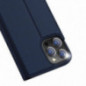 Kryt Dux Ducis Leather na Apple iPhone 13 Pro Modrý