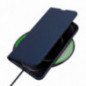 Kryt Dux Ducis Leather na Apple iPhone 13 Pro Modrý