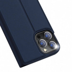Kryt Dux Ducis Leather na Apple iPhone 13 Pro Modrý