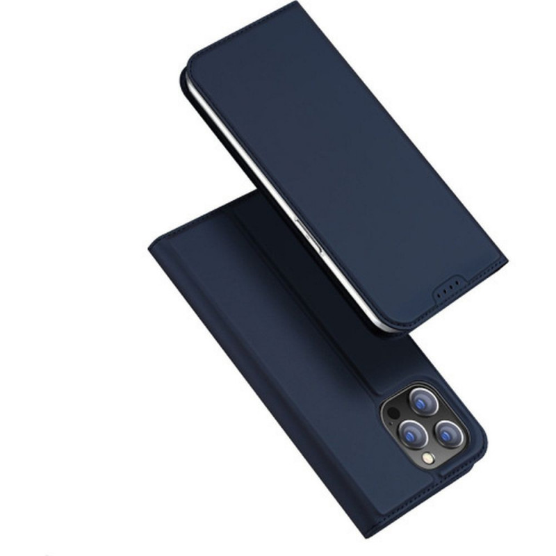 Kryt Dux Ducis Leather na Apple iPhone 15 Pro Max Modrý