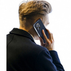 Kryt Dux Ducis Leather na Apple iPhone 15 Pro Max Modrý