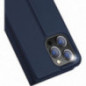 Kryt Dux Ducis Leather na Apple iPhone 15 Pro Max Modrý
