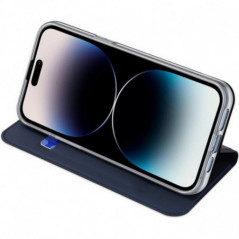 Kryt Dux Ducis Leather na Apple iPhone 15 Pro Max Modrý