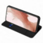 Kryt Dux Ducis Leather na Samsung Galaxy S23 5G Čierny
