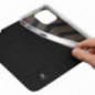 Kryt Dux Ducis Leather na Apple iPhone 14 Pro Max Čierny