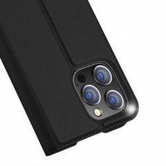 Kryt Dux Ducis Leather na Apple iPhone 14 Pro Max Čierny