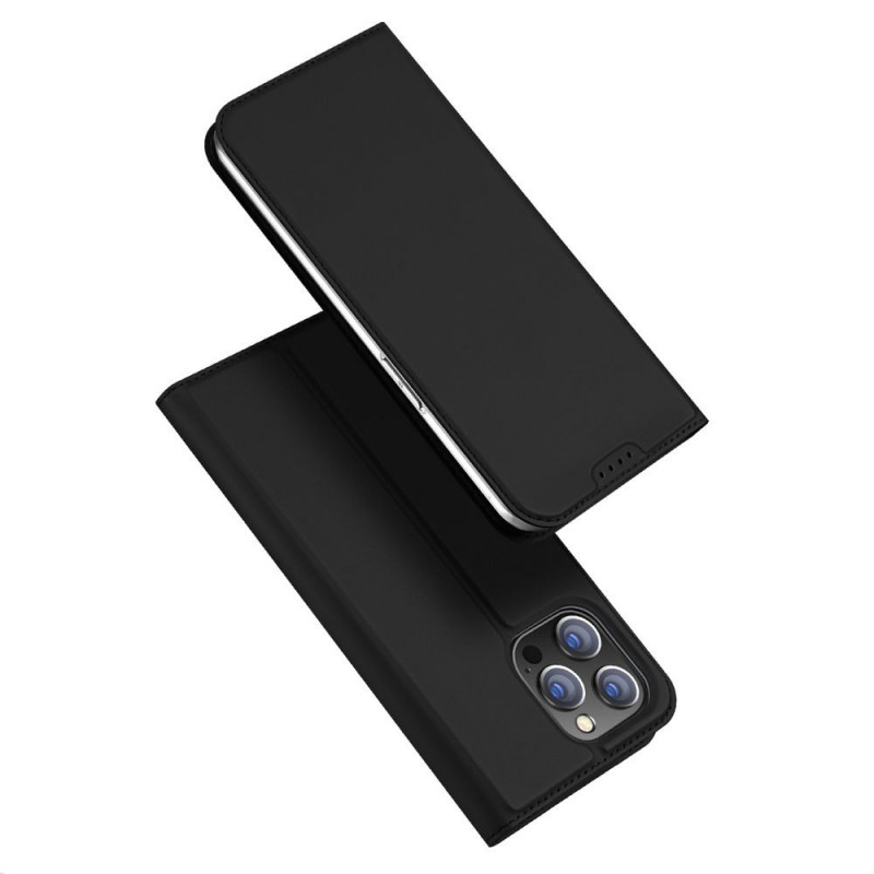 Kryt Dux Ducis Leather na Apple iPhone 15 Pro Max Čierny