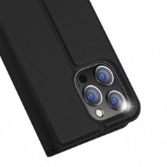 Kryt Dux Ducis Leather na Apple iPhone 15 Pro Max Čierny