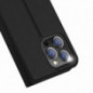 Kryt Dux Ducis Leather na Apple iPhone 15 Pro Max Čierny