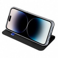 Kryt Dux Ducis Leather na Apple iPhone 15 Pro Max Čierny