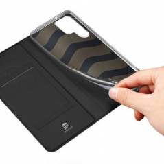Kryt Dux Ducis Leather na Samsung Galaxy S23 Ultra 5G Čierny