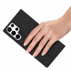 Kryt Dux Ducis Leather na Samsung Galaxy S23 Ultra 5G Čierny