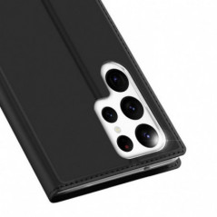Kryt Dux Ducis Leather na Samsung Galaxy S23 Ultra 5G Čierny