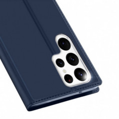 Kryt Dux Ducis Leather na Samsung Galaxy S23 Ultra 5G Modrý