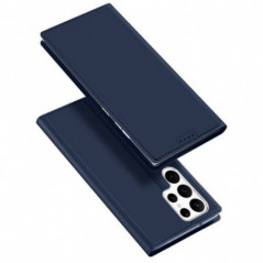 Kryt Dux Ducis Leather na Samsung Galaxy S23 Ultra 5G Modrý